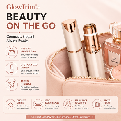 GlowTrim – 2-in-1 Eyebrow & Facial Hair Trimmer