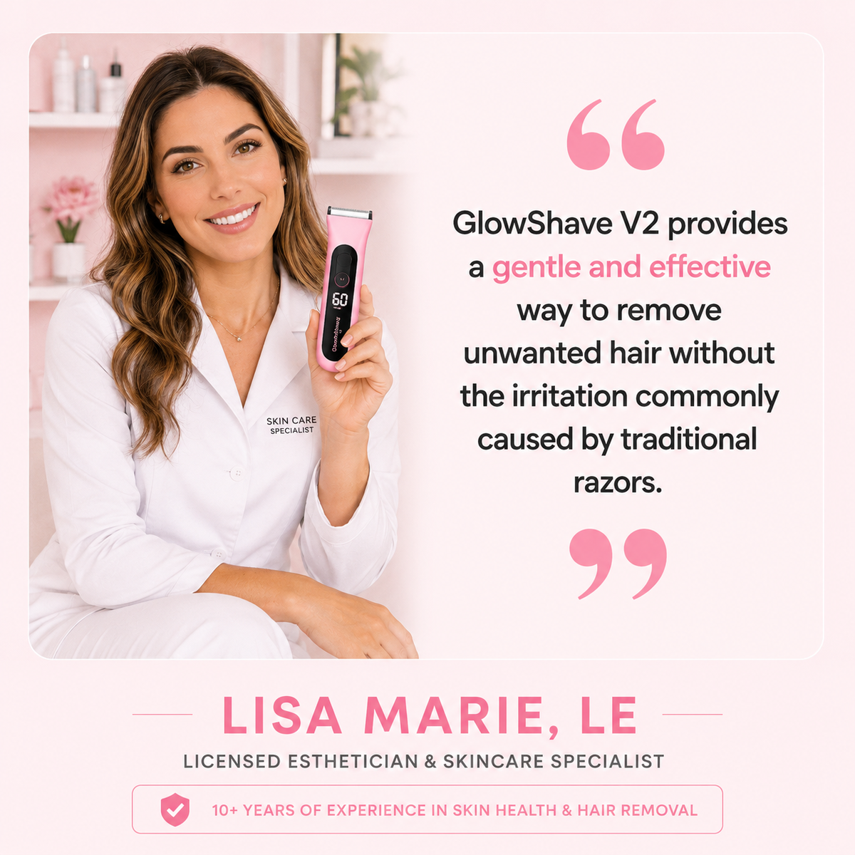 GlowShave V2 - Skin-Safe Shaving, Reinvented