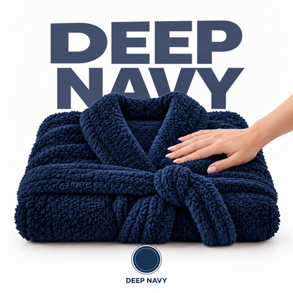 Velora™ - Double-Sided Plush Wrap Robe