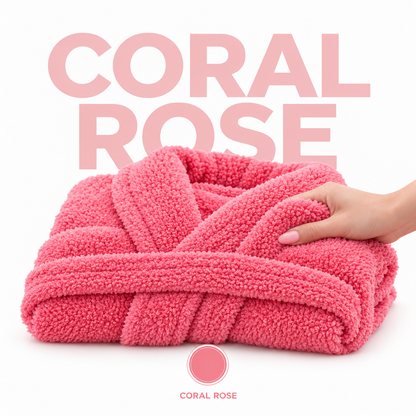 Velora™ - Double-Sided Plush Wrap Robe