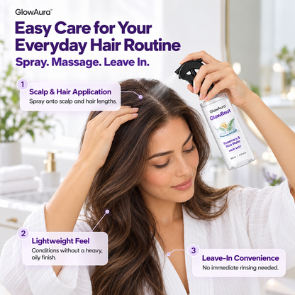 GlowRoot™ - Rosemary & Rice Water Hair Mist
