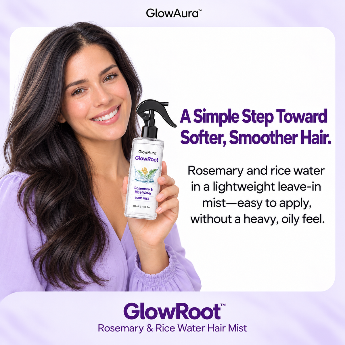 GlowRoot™ - Rosemary & Rice Water Hair Mist